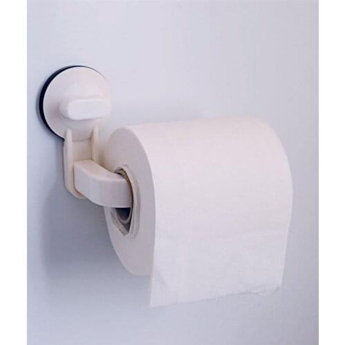 Tissue Holder Vacuum Towel Paper Roll Hanging Removable Wall Mount Suction Cup Organizer Hanger for Toilet Kitchen Bathroom