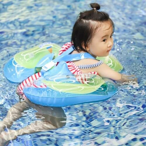 Baby Inflatable Swimming Ring Infant Armpit Swimming Circle Newborn Swim Trainer Waist Float Lying Circle Swimming Pool Toys