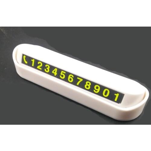 Car temporary parking card luminous phone number card board for Audi A-series C-series S-series SQ-series RS-series