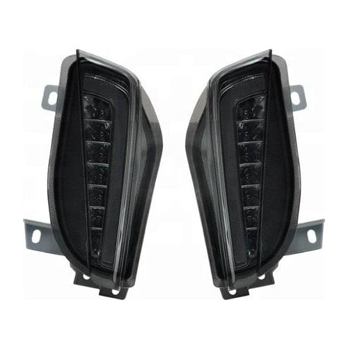 2 in 1 Amber White LED Turn Signal Lamp Position Corner Lights Driving DRL Light For Toyota Prius V 2012 2013 2014 DC12V