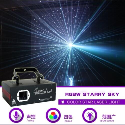 200MW Starry Sky Laser Projector Stage Effect LIghitng For DJ Disco Party Holiday Event Christmas Music Sound DMX Lamp