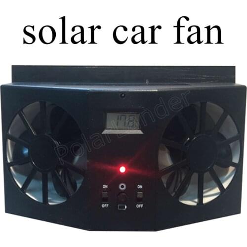 Best selling 12V Solar Power Car auto Cooler Ventilation Fan Exhaust Fan with Rubber Automobile heat fan hot