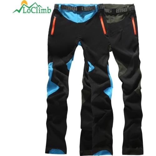 LoClimb Thin And Thick Camping Hiking Pants Women Sport Quick Dry Trousers Outdoor Climbing Trekking Ski Waterproof Pants AW190