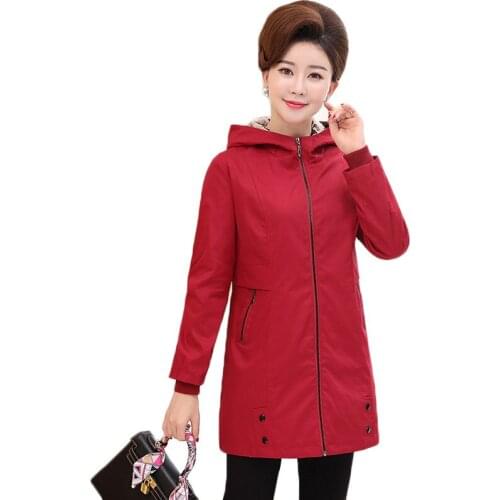MLUOLANC Women's Hooded Trench Coats