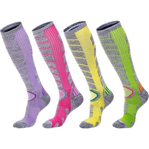 Men Women Cycling Socks Winter Thermal Warm Long Ski Socks Thicker Sports Snowboard Climbing Camping Hiking Socks 3