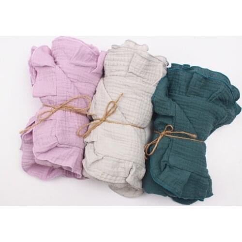 Baby Receiving Blanket Newborn Soft Cotton Swaddle Wrap Bath Towel Infant Stroller Cover Bedding 85x65cm