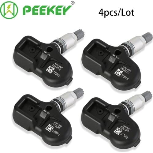 PEEKEY 4 PCS Car For Corolla RAV4 Yaris Avalone CT200h RX350 RX450h 42607-33021 4260733021 PMV-107J TPMS Tire Pressure Sensor