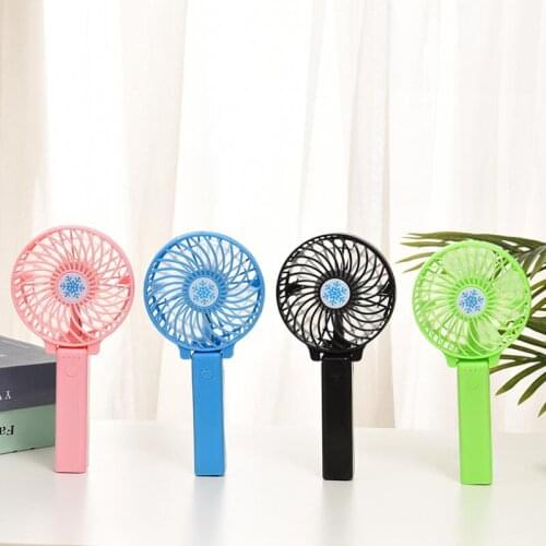 Rechargeable Fan Air Cooler Mini Operated Hand Held 1200mah Desk Pocket USB Portable Office Fan Party Favor LX3177