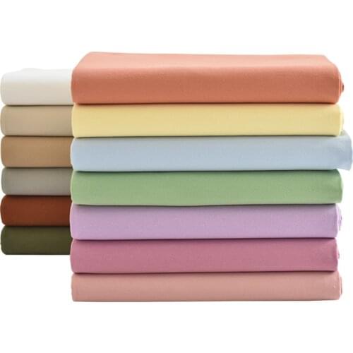 150x50cm Pure Cotton Washed Thick Twill Solid Color Sewing Fabric, Chino Clothes and Dresses Coat Hat DIY Cloth