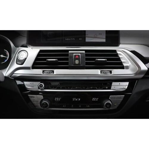 Fit for BMW 18 X3 middle air outlet decorative frame central control decorative strip one click Start upgrade