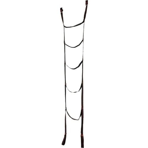 Strong Webbing Ladder 5-Step Rope Ladder Swing with Carabiners for Outdoor Tree Climbing Rescue Work