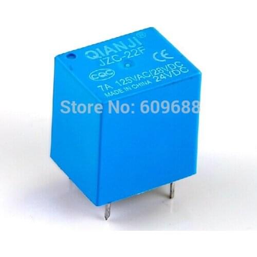 PCB RELAY JZC-22F DC24V,silver contact