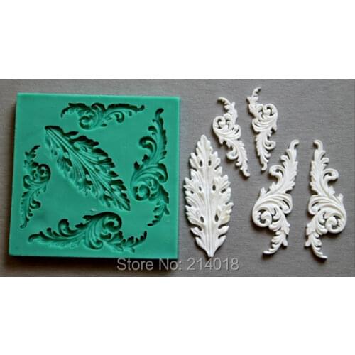 Silicone Mould Metal Ornaments Sugarcraft Cake Decorating Fondant Mold Cake Decor Moulds Resin Clay Aroma Stone PRZY 001
