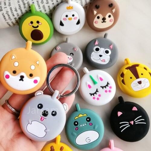 Cute Case For Air tag Case Silicone Cat Locator Tracker Protecter Cover For Airtag Case Keychain Shel