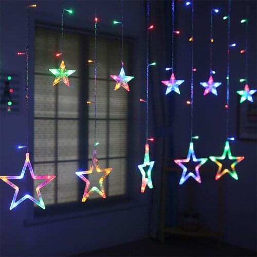 LED String Decoration for Home Party Holiday Lighting Christmas Lights Indoor/Outdoor EU220V/US110V Fairy Lights Moon Star Lamp