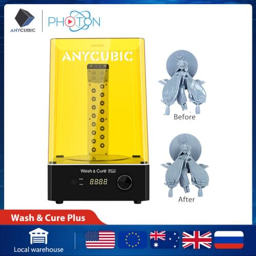 2021 ANYCUBIC Wash&Cure Plus For 3d Printer Customized For Large Size Washing and Curing Model 2-in-1 UV Resin Curing