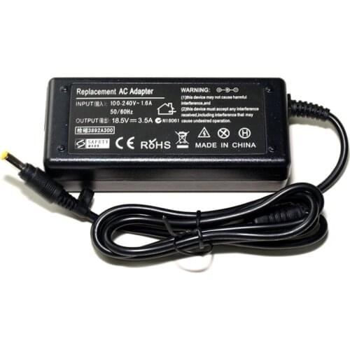 AC Laptop Charger Power Adapter Replacement 18.5V 3.5A 4.8*1.7mm 65W For HP Compaq 6720s 500 510 520 530 540 550 620 625 G3000