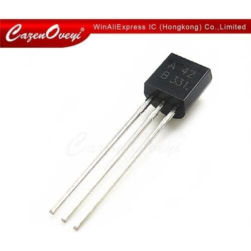100pcs/lot MPSA42 TO-92 A42 TO92 new triode transistor In Stock