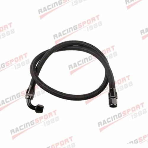 -10AN Nylon Braided Oil Fuel Coolant Line Hose 24" Length Assembly