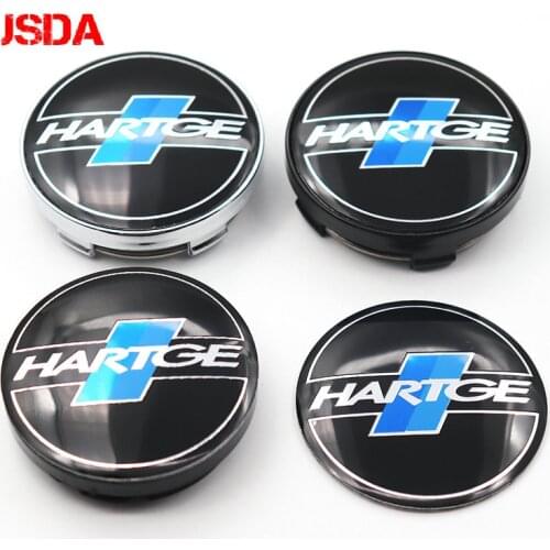 4pcs 56mm 60mm HARTGE Car logo Wheel Center Cap rim Badge dust-proof covers Creative decoration emblem sticker
