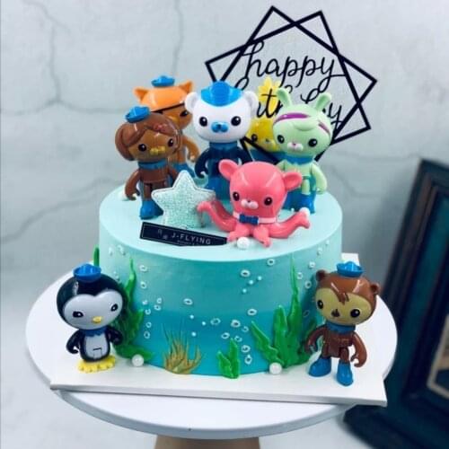 8pcs Octonauts Toy Set Childrens Toys Barnacles Kwazii Peso Penguin Shellington Dashi Inkling Anime Action Figure Children Toy