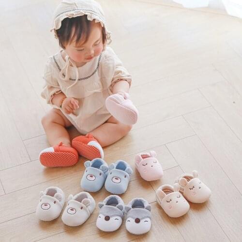 Unisex Baby Shoes First Shoes New Arrival Toddler Newborn Baby Boys Girls Cartoon Soft Sole Non-slip Cute Warm Animal Baby Shoes