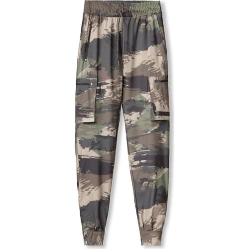 New Fitness Workout Camouflage Military Pants Multi-Pocket Zipper Mens Trousers High Quality Street Wear Jogger Sports Pants