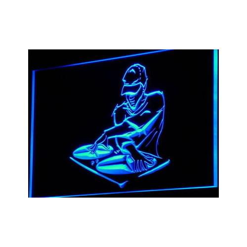 I817 DJ Disc Jockey Disco Music Bar Decor Neon Light Light Signs On/Off Switch 20+ Colors 5 Sizes