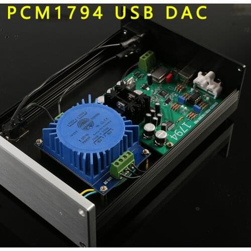 HIFI Audio PCM1794 PC USB DAC audio decoder sampling rate SA9023 24BIT 192k Sound Card Super good sound for amplifier