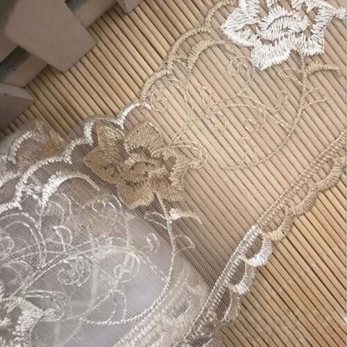 30Yards Embroidered Border Lace Trim 10cm Wide Fabric for Sewing Crafts Bra Lingerie Accessories High Quality