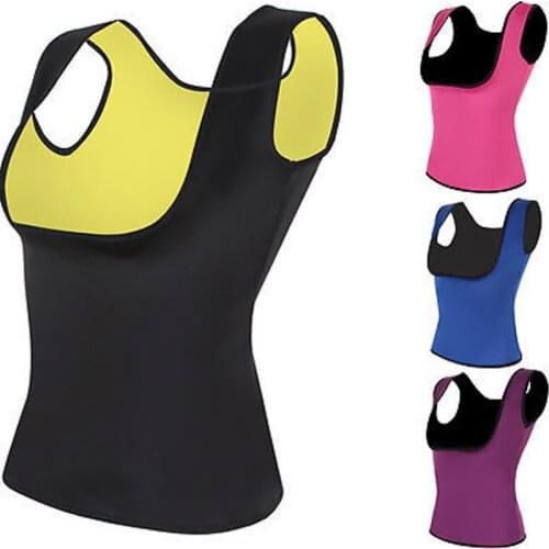 LEOSOXS Plus Size Neoprene Sweat Sauna Body Shaper Vest Waist Trainer Slimming Vest Shapewear Weight Loss Waist Shaper Corset