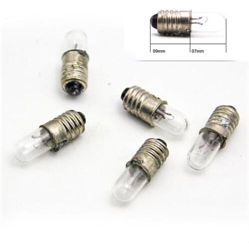 Mini indicator light bulb E5 6.3V 12V 24V 0.1A small bulb signal lamp bead Miniature bulb 50pcs/lot