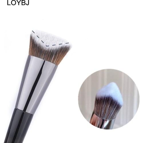 LOYBJ Multifunctional Foundation Makeup Brush 2 Inclined Cosmetic Liquid Foundation Concealer Contour Brushes Face Beauty Tools