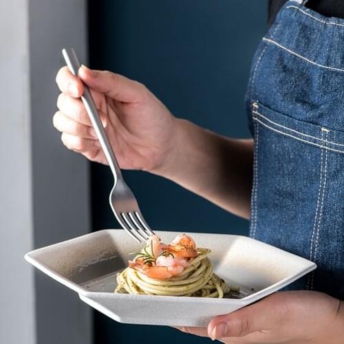 Creative Irregular Bowl and Plate Set Ceramic Simple Japanese Personality Household Tableware Hat Bowl Starry Sky Kiln Fish Plat