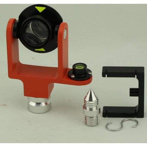 NEW ALL METAL MINI PRISM 0/-30mm OFFSET W/SIDE BUBBLE W/ SOFT BAG side bubble