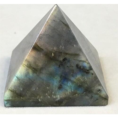 Natural labradorite Quartz Crystal Pyramid point Healing Random 1pcs