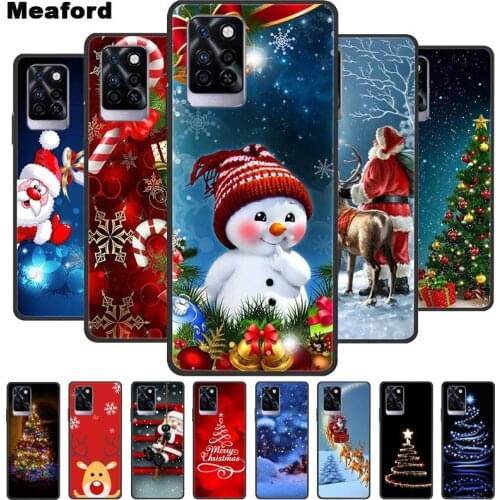 Christmas Cartoon Case For Infinix Note 10 Pro Case Silicone Cover for Infinix Hot 10 Lite 10S NFC 10T Smart 5 3 Plus Zero8 Case