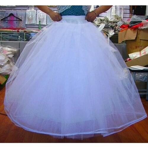 3 Layers NO Hoop Net Petticoat Wedding Dress Ball Gowns A Line Crinoline Quinceanera Dresses Petticoats Bridal Wedding Accessor