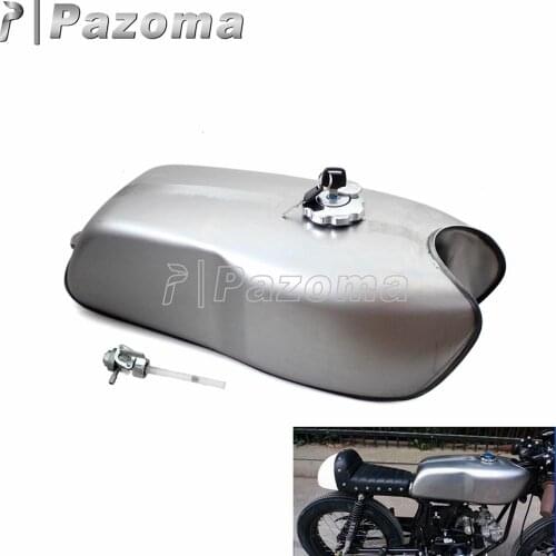 9 Liters 2.4Gal Universal Motocycle Steel Gas Fuel Tank for Honda BMW R100R Yamaha RD50 RD350 RD400 Retro Moto Cafe Racer