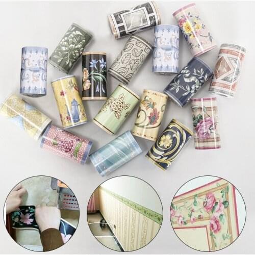 10M waterproof self-adhesive waistline wall stickers wall stickers bathroom kitchen room wallpaper border DIY decorative sticker