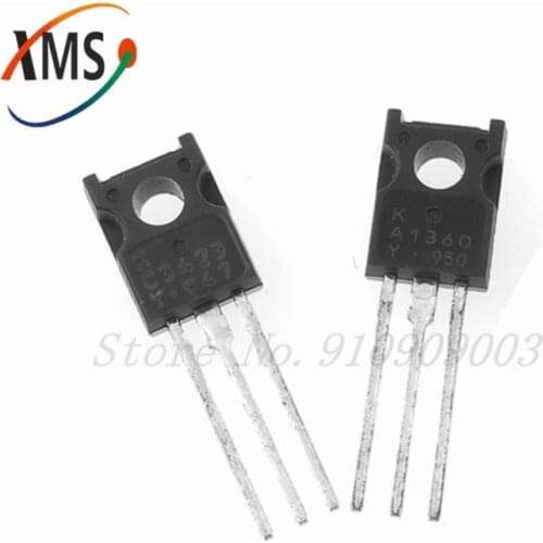 10pcs (5pcs A1360 + 5PCS C3423 ) 2SA1360 TO-126 2SC3423 TO126 new original