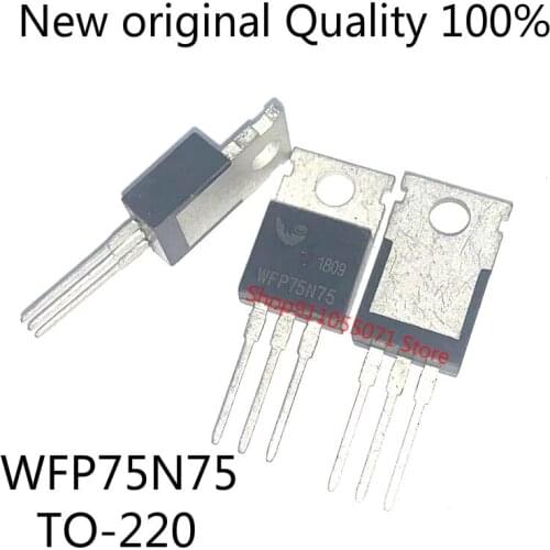 10PCS/LOT WFP75N75 75N75 TO-220 New spot hot sale
