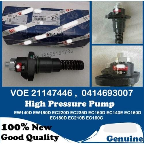 2pcs High Quality 21147446 Fuel Injector Unit Pump 0414693007 VOE21147446 Hydraulic Pressure Pump