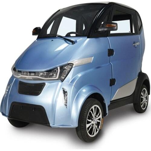 4 Wheels Mini Electric Vehicle Tricycle for Adults Tuk Tuk 3000W Fully Enclosed Mobility Scooter Driving In The City With EEC