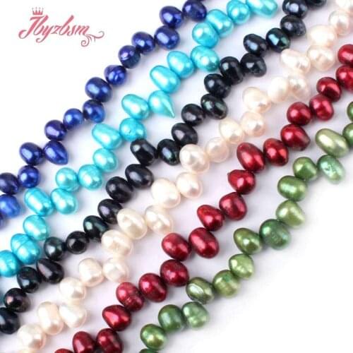 4x5-6x7mm Oval Freshwater Cultured Pearl Natural Stone Beads For Bracelet Necklace Earring DIY Jewelry Making 15" Free Shipping