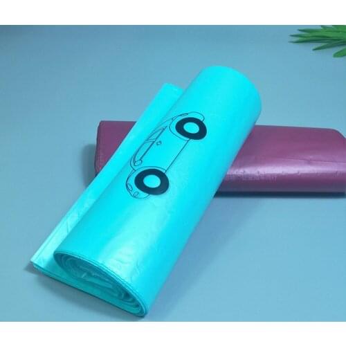 50pcs one pack car garbage bag paste type disposable creative car storage hanging car garbage bag