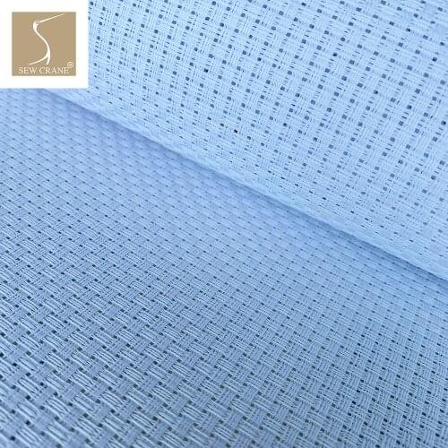 6 Counted Cross Stitch Fabric Cotton Embroidery Envenweave Fabric Aida Cloth, White