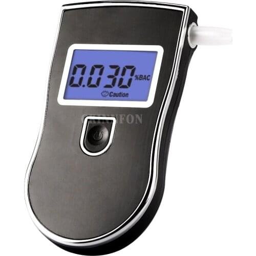DHL 100pcs/lots New AT818 Professional Tool Police Digital Breath Alcohol Tester Breathalyzer Alcoholmeter