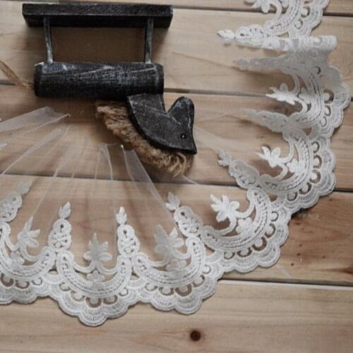 Gauze Embroidery Lace Trim Soft Summer Dress Net Lace Fabric DIY Handmade Material