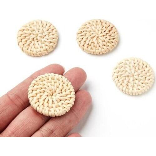 10pcs/lot new creative irregular rattan charms geometric connectors for diy fashion earrings hanging pendant jewelry accessories